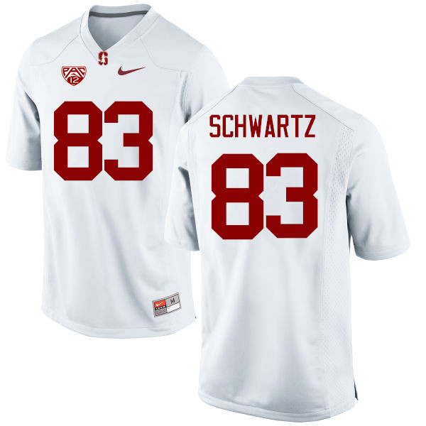 Men Stanford Cardinal #83 Harry Schwartz College Football Jerseys Sale-White